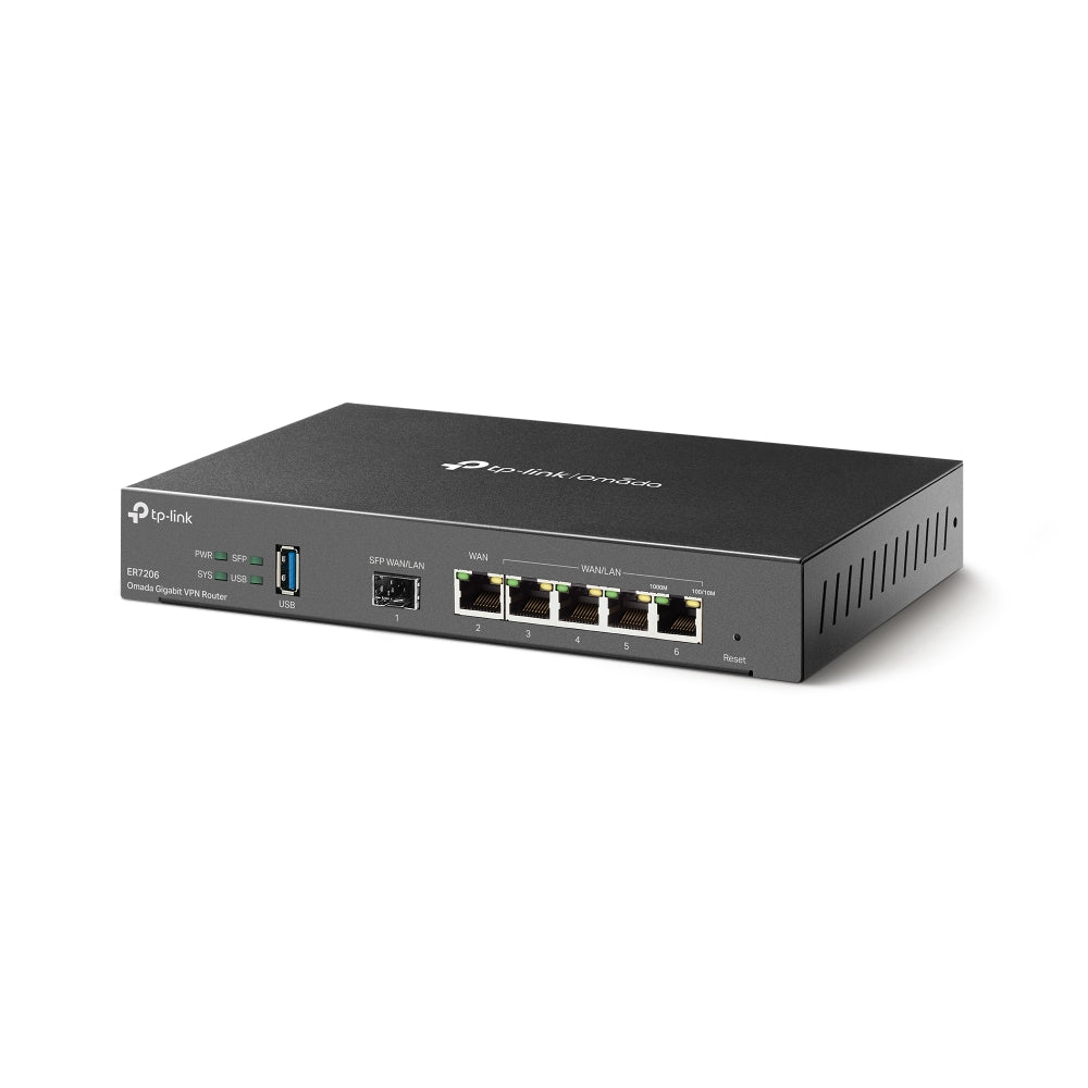 Router Omada by TP-Link Gigabit VPN 1× Gigabit SFP WAN Port 1× Gigabit RJ45 WAN Port 2× Gigabit WAN/LAN RJ45