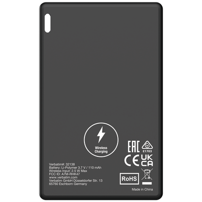 Localizador Verbatim My Finder Bluetooth Tarjeta 1 pza Negro