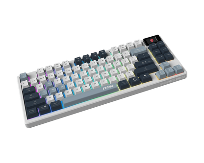 Teclado Gamer MSI Forge GK600 TKL Wireless Sky LED RGB Mecánico Inalámbrico USB/BT Multicolor Inglés