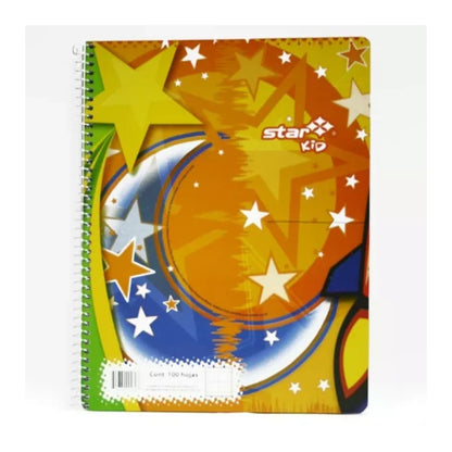 Libreta profesional Estrella pasta semi rigida C7 cuadro grande 100 hojas