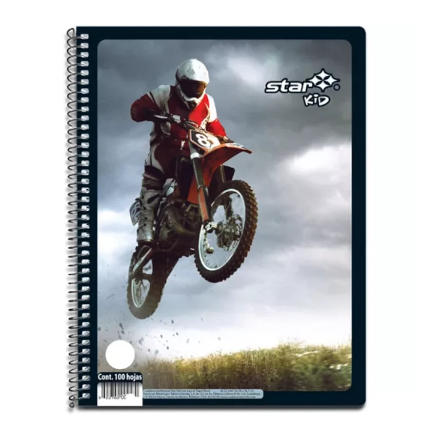 Libreta profesional Estrella pasta semi rigida C7 cuadro grande 100 hojas