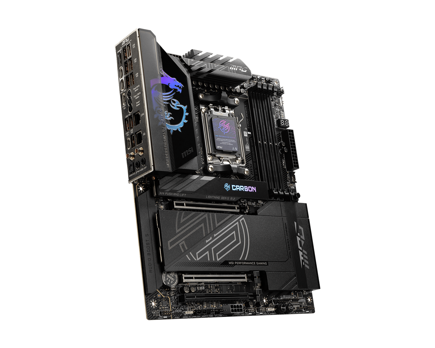 Tarjeta Madre MSI MPG X870E CARBON WIFI ATX Socket AM5 AMD X870E 256GB DDR5 HDMI/DP para AMD