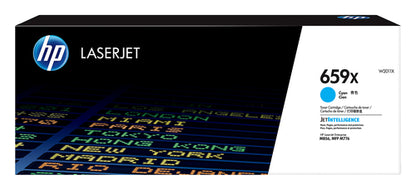Tóner HP LaserJet 659X Alto Rendimiento Color Cian
