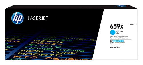 Tóner HP LaserJet 659X Alto Rendimiento Color Cian