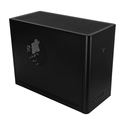 GABINETE VORAGO GAB-210 MINITORRE Micro ATX ITX 2xUSB 2.0 1xUSB 3.0 1xTIPO C 5OOW NEGRO