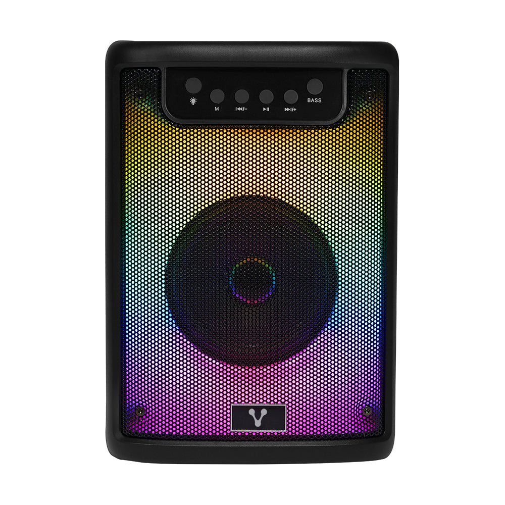 MINI BAFLE VORAGO KSP-205 NEGRO 4" 10WATTS RMS / RECARGABLE / TWS BT 4HRS CARGA USB TIPO C