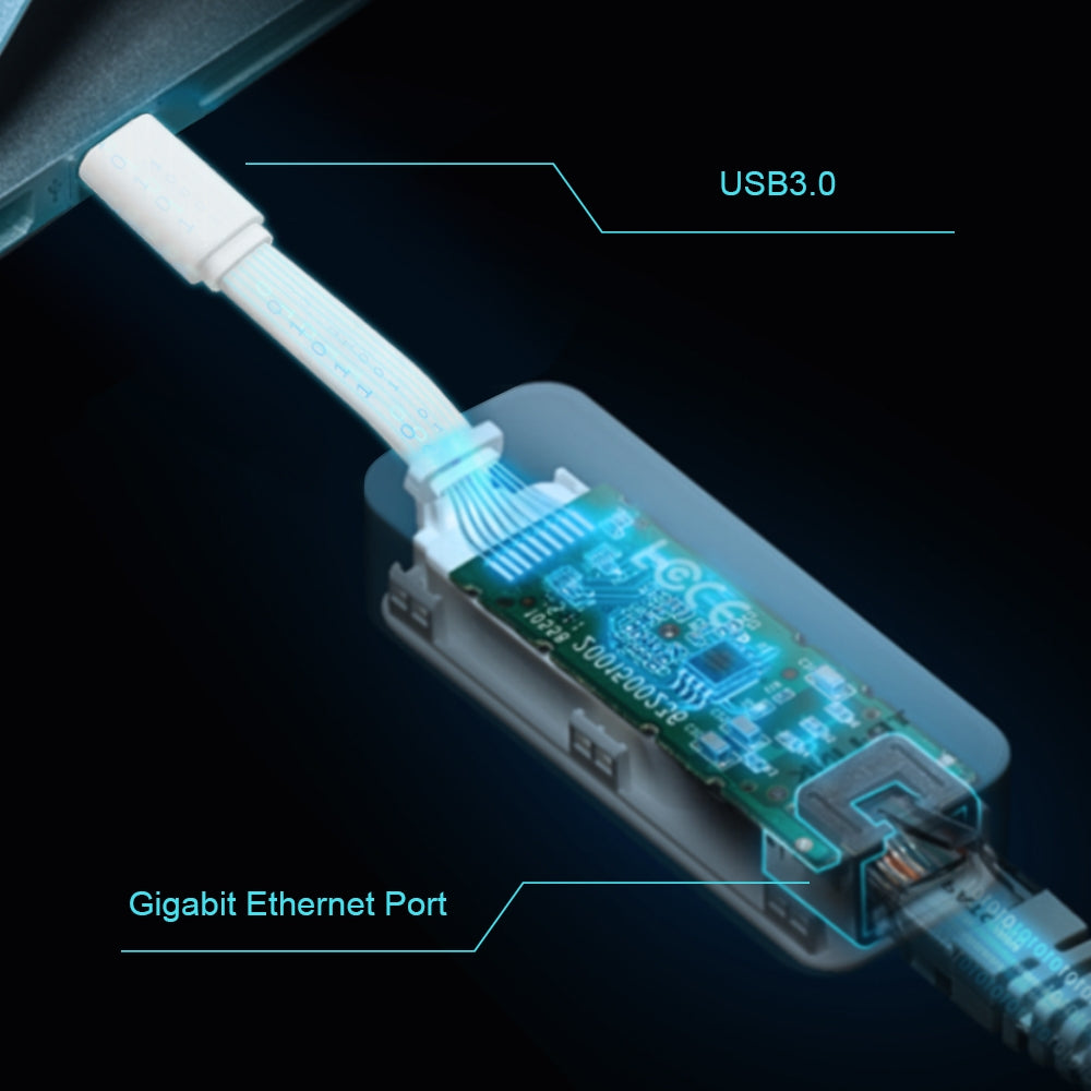Adaptador Tp-link de red Ethernet Tp-link Gigabit USB tipo C a RJ45