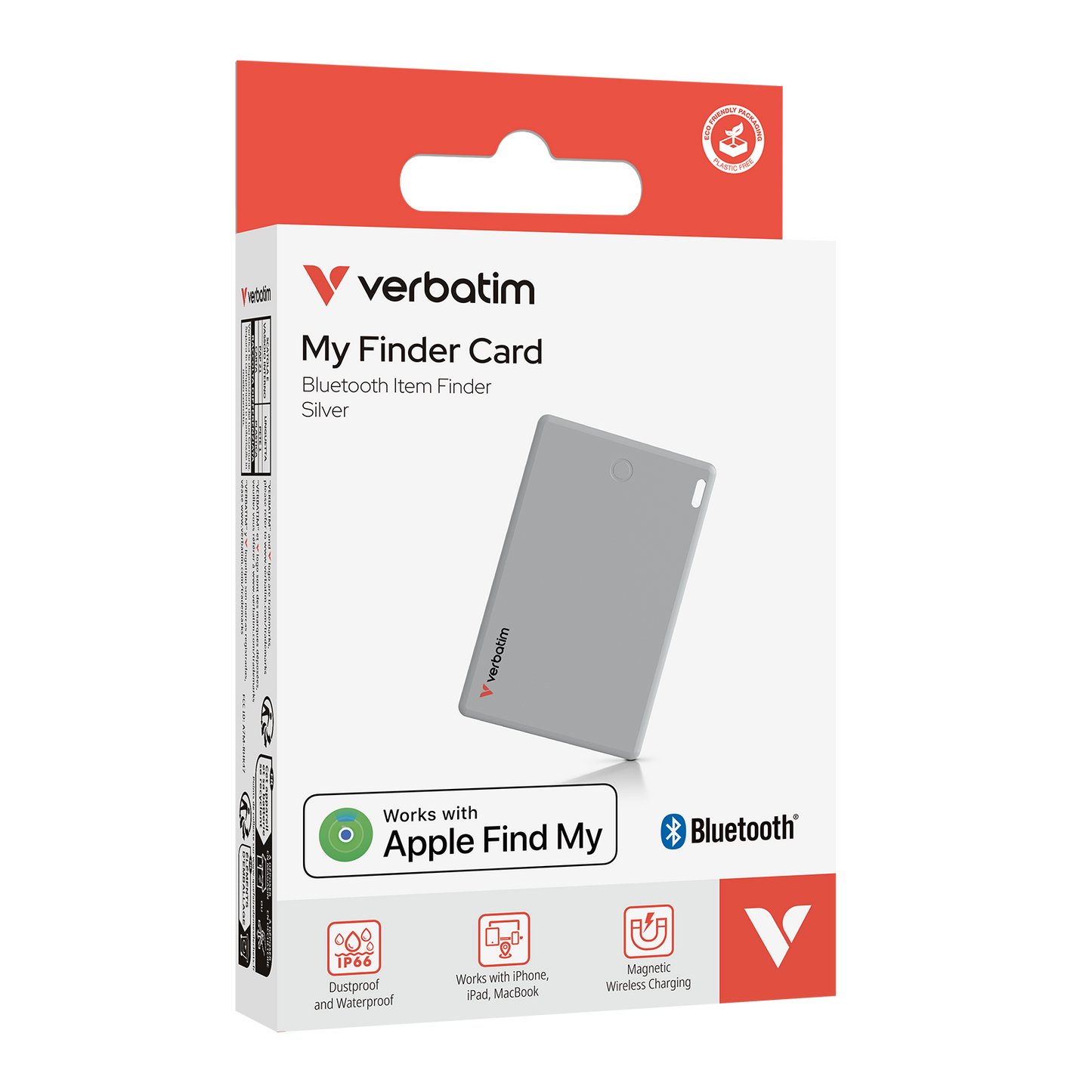 Localizador Verbatim My Finder Bluetooth Tarjeta 1 pza Plateado