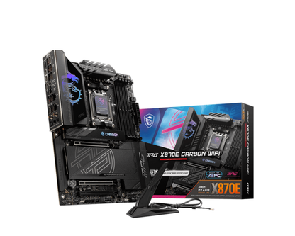 Tarjeta Madre MSI MPG X870E CARBON WIFI ATX Socket AM5 AMD X870E 256GB DDR5 HDMI/DP para AMD