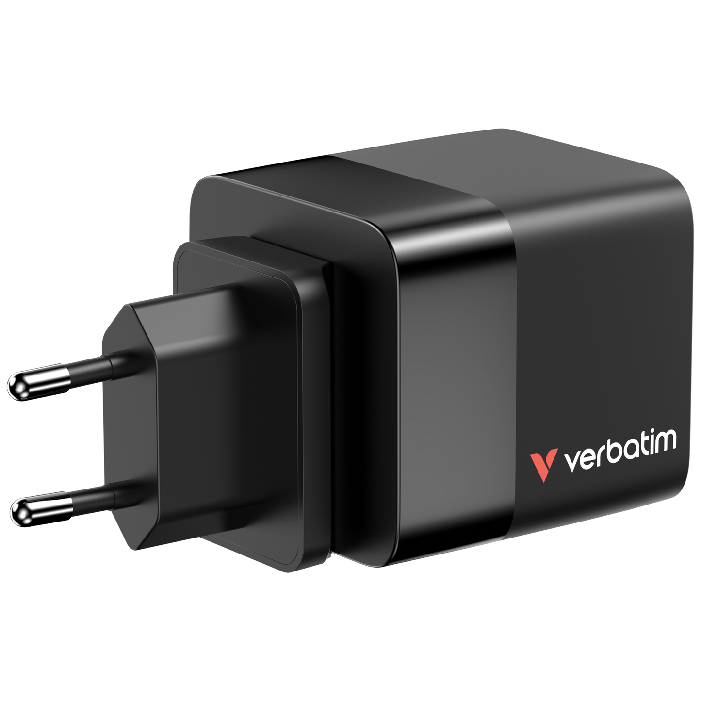 Cargador Verbatim GaN 65W de Cable retráctil