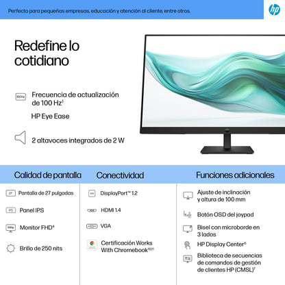 Monitor Full HD HP 3 Pro 27 327 100 Hz 72 NTSC IPS LCD