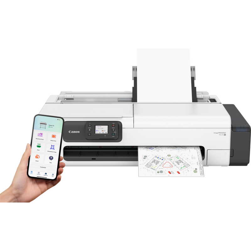 Plotter Canon imagePROGRAF TC-21 M de 24 con Sistema Inyección de Tinta Continua y Escaner de Cama Plana
