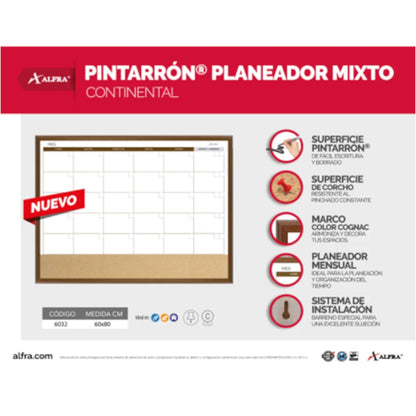 Planeador Alfra Mensual Mixto Continental 60x80