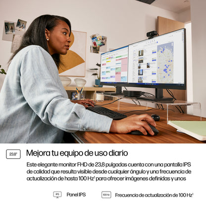 Monitor HP Serie 3 Pro 324pf 23.8" FHD | Panel IPS | 100Hz | VGA - HDMI - DP