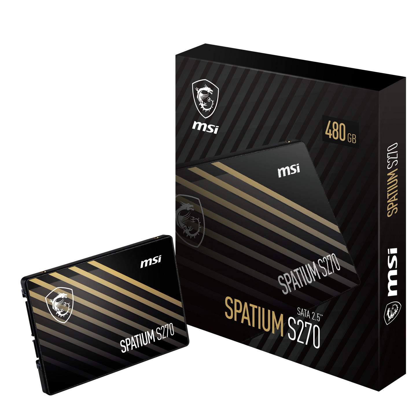 SSD MSI Interno SPATIUM S270 480GB 2.5 SATA III hasta 450 MB/s Escritura