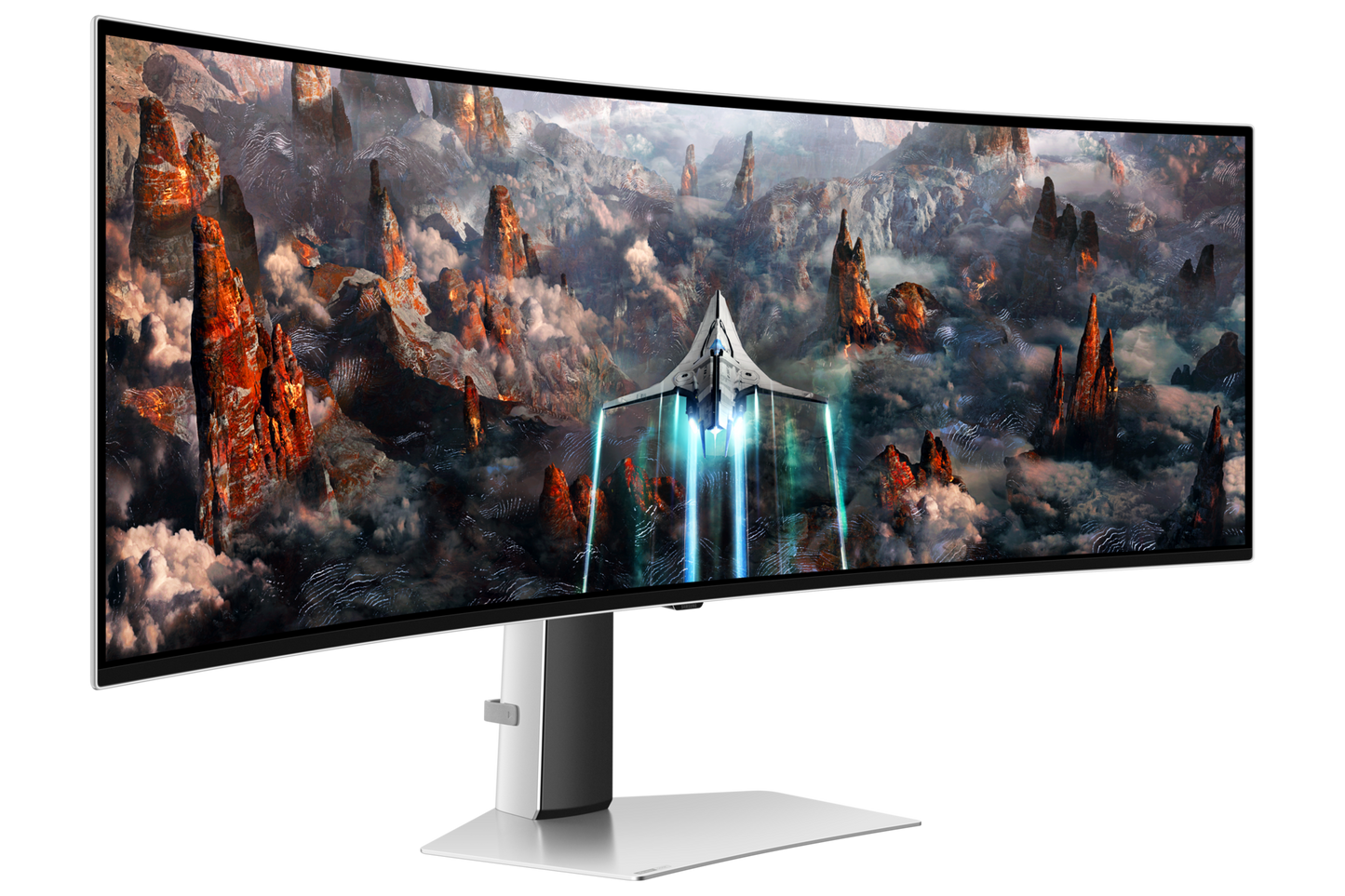 Monitor Gaming Samsung 49" Curvo 1800R Oled Resolucion 5120x1440 Panel Oled