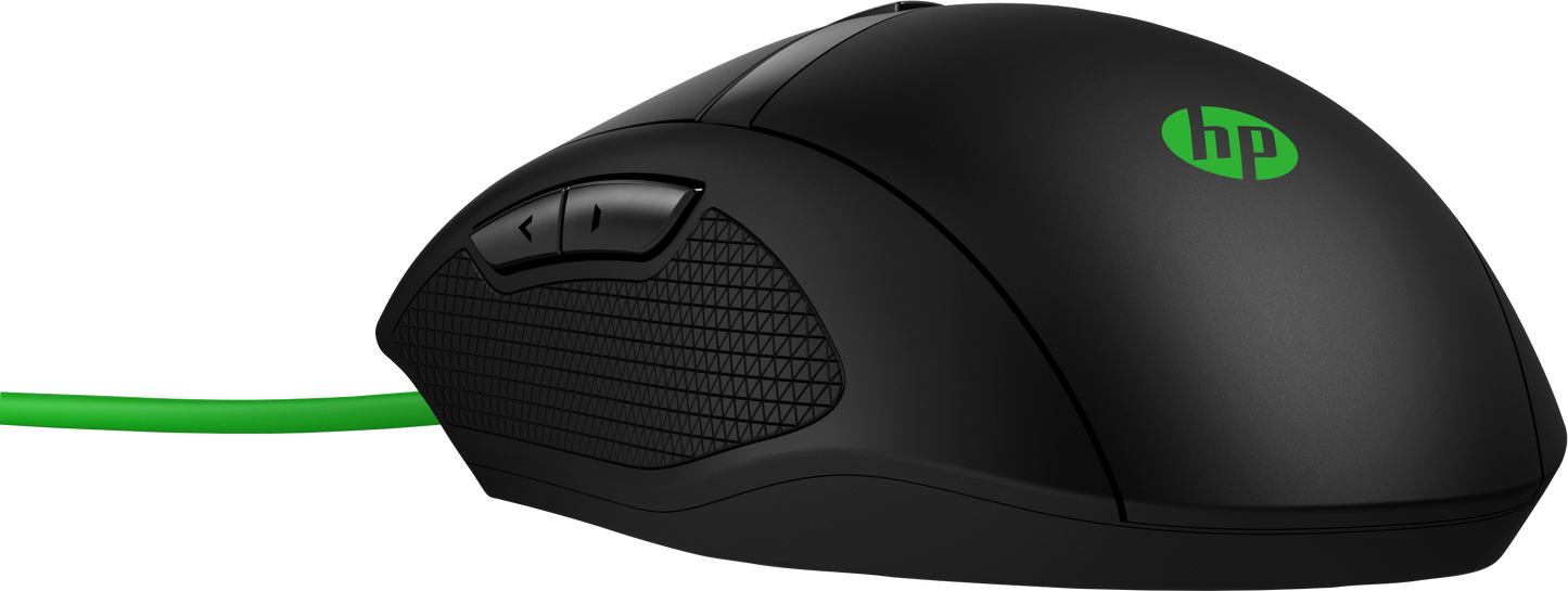 Mouse HP 300 Pavilion Gaming 5000 dpi Color Negro-Verde