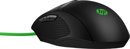 Mouse HP 300 Pavilion Gaming 5000 dpi Color Negro-Verde