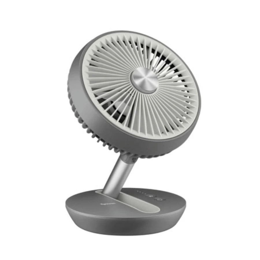 Ventilador Steren Plegable Recargable Color Gris