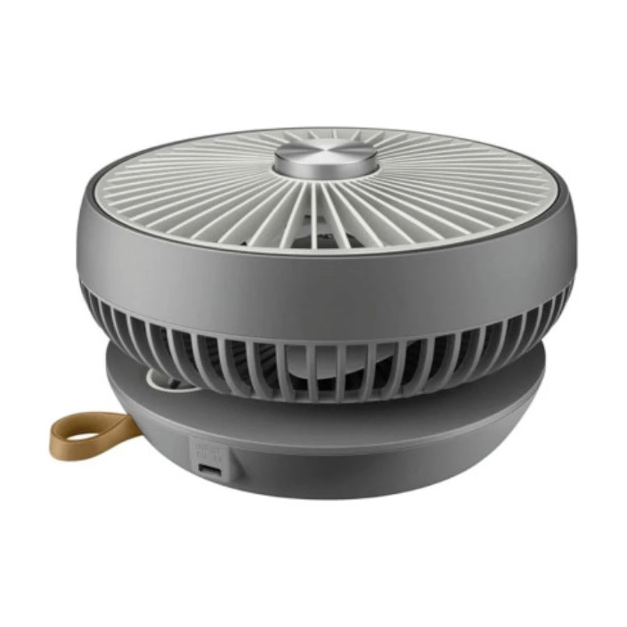 Ventilador Steren Plegable Recargable Color Gris