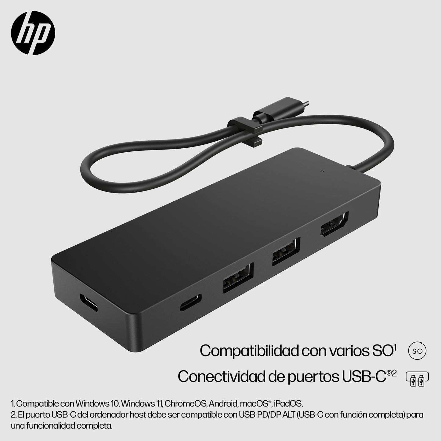 Adaptador HP Hub USB-C G3
