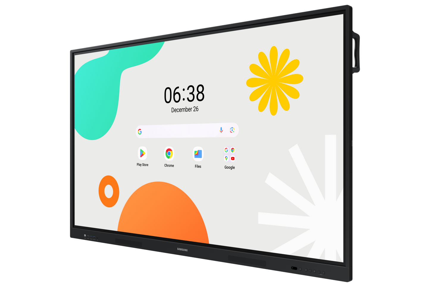 Pantalla Samsung E Board WAF 75" Interactiva 40 Multi Touch Android OS 14 UHD Resolución 3840x2160 350 Nits