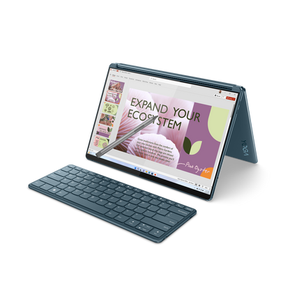 Laptop Lenovo Idea Yoga Book 9 13IRU8 13.3 Touch 2.8K Intel Core i7-1355U 1.70GHz 16GB 1TB SSD Windows 11 Home 64-bit Esp Turquesa