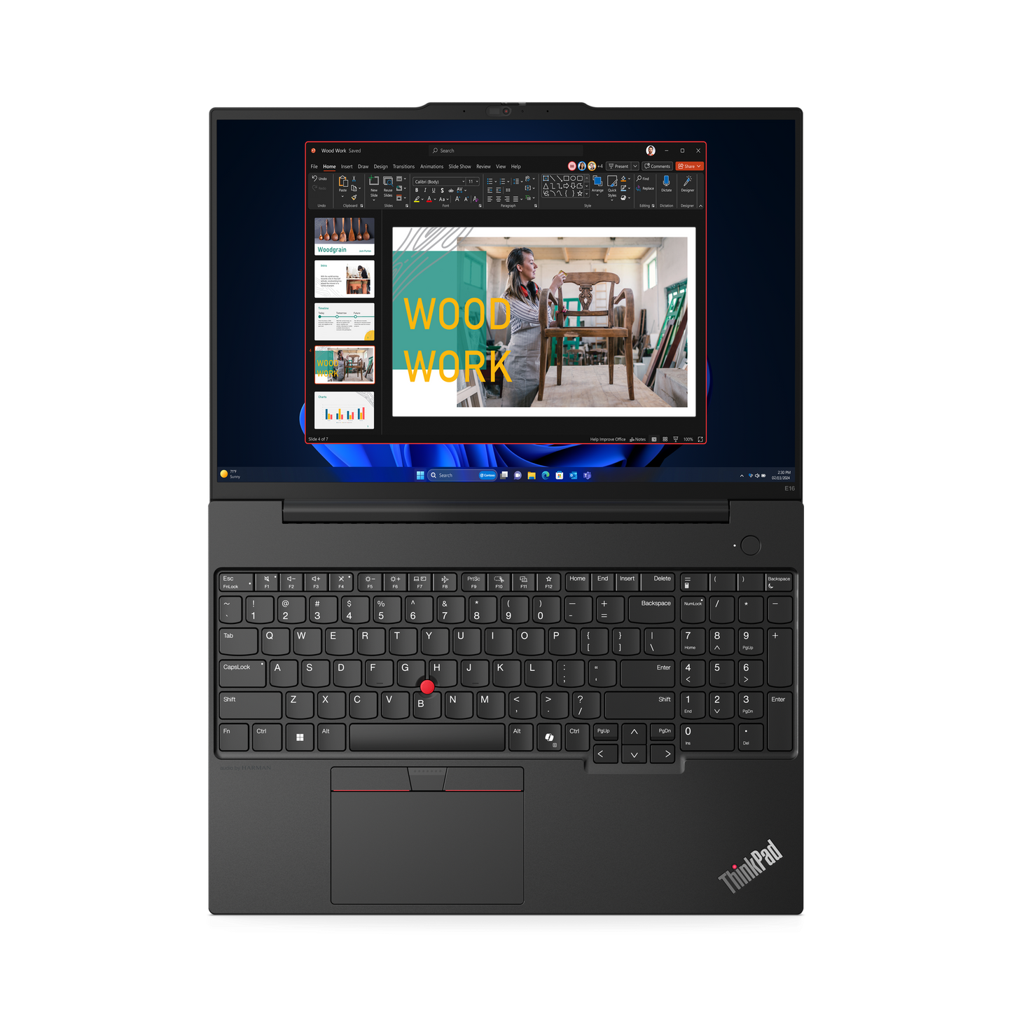 Laptop Lenovo TP E16 G2 IntelCoreUltra 7 155U  NonTouch Windows 11Pro 64 16GB  512GB SSD 3YR Onsite