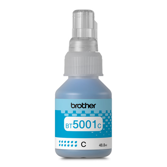 Botella de Tinta Brother BT5001C Cyan 5000 páginas