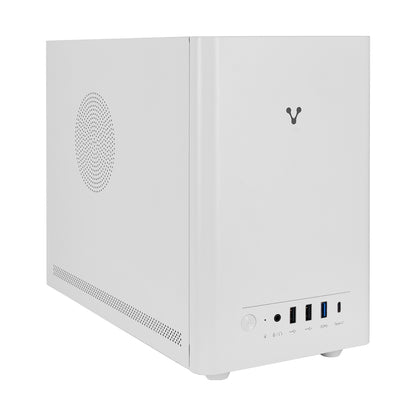 GABINETE VORAGO GAB-210 MINITORRE Micro ATX / ITX 2xUSB 2.0 1xUSB 3.0 1xTIPO C 5OOW  BLANCO