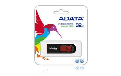 Memoria USB Adata C008 32 GB Color Negro-Rojo