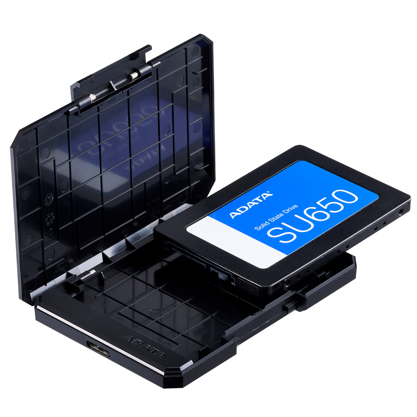 Enclosure SSD Adata EC600 Negro USB 3.2 SATA 2.5" Compatible con 2.5" SATA HDD EC600-BCBK