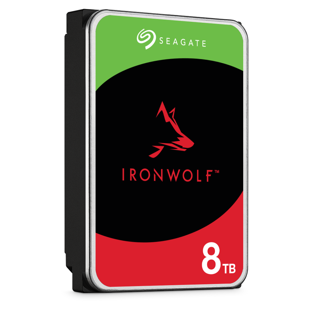 Disco Duro Seagate IronWolf 8TB 3.5" 7200RPM SATA lll 6Gbit/s Caché 64MB 1-8 Bahías para NAS