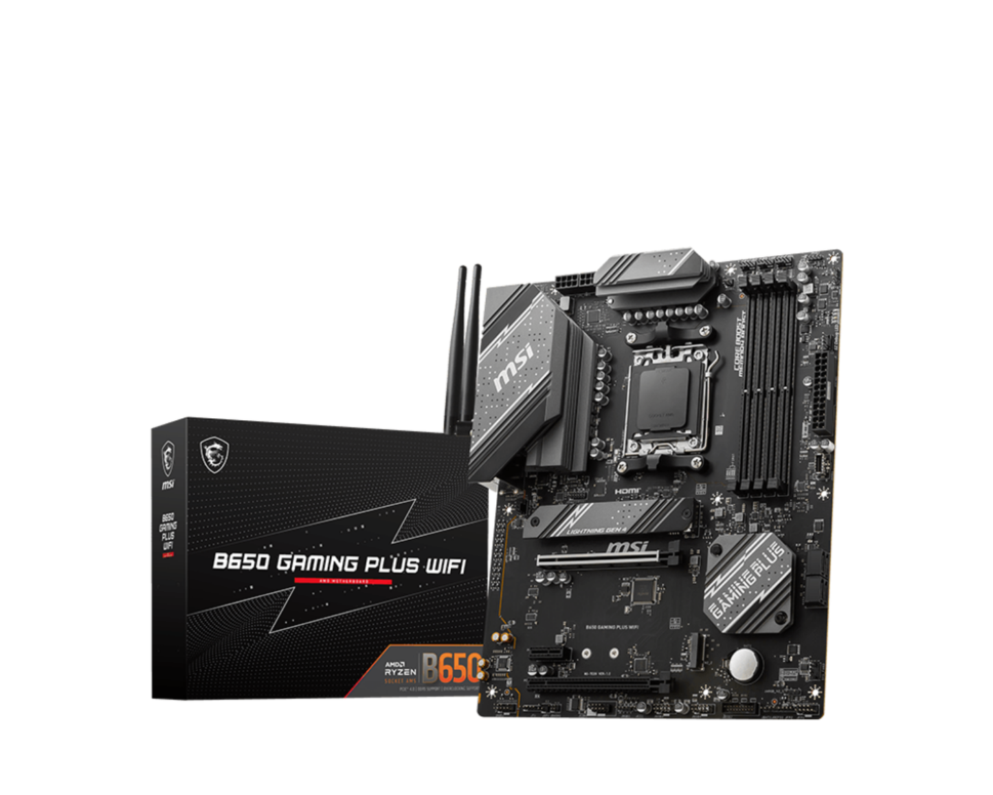 Tarjeta Madre MSI B650 GAMING PLUS WIFI ATX Socket AM5 AMD B650 192GB DDR5 HDMI/DP para AMD