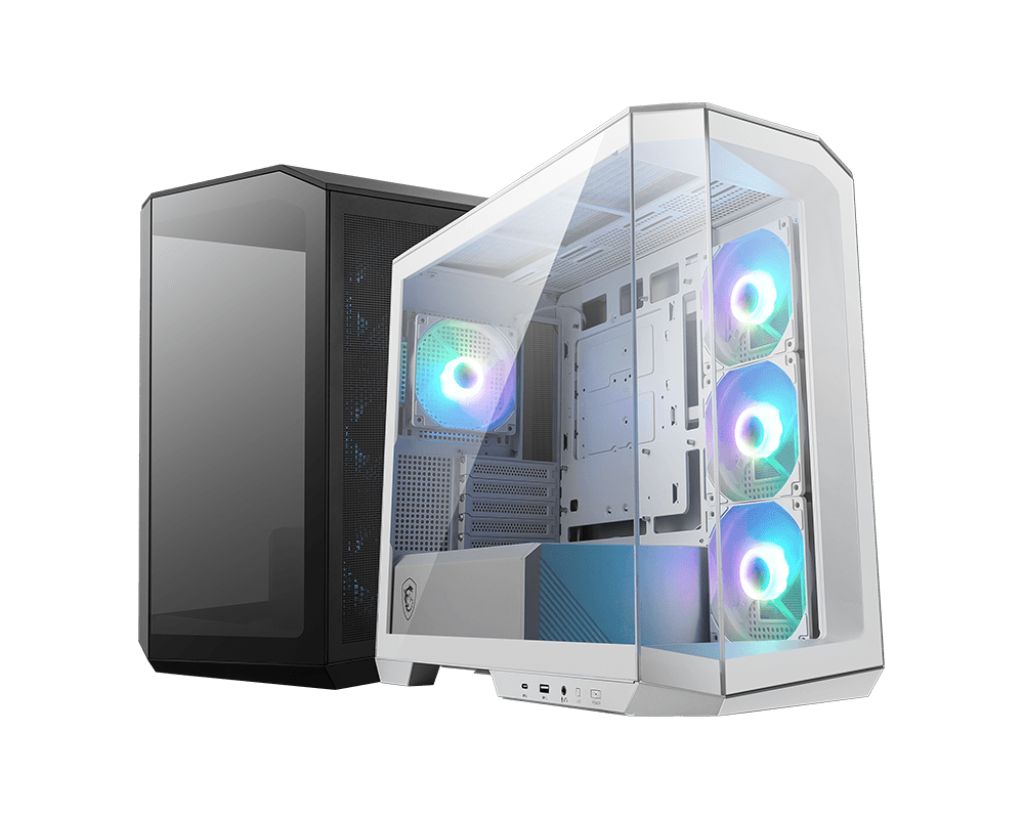 Gabinete MSI MAG Pano M100R PZ MICRO-TOWER MICRO-ATX USB 3.0 sin Fuente 4 Ventiladores Instalados Blanco