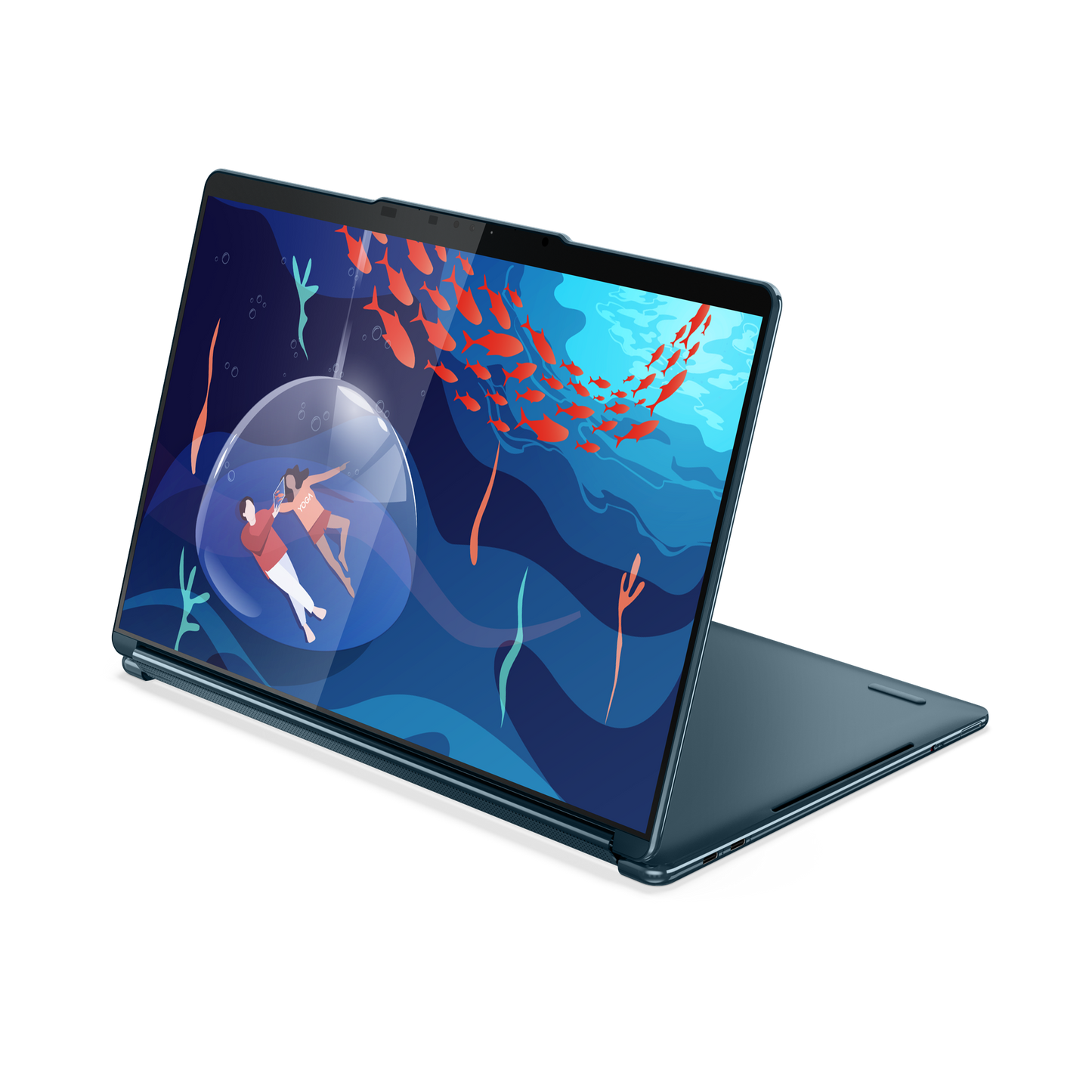 Laptop Lenovo Idea Yoga Book 9 13IRU8 13.3 Touch 2.8K Intel Core i7-1355U 1.70GHz 16GB 1TB SSD Windows 11 Home 64-bit Esp Turquesa