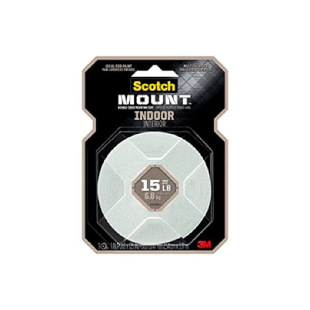 Cinta de montaje 3M para interior 2.4cms X 1.39mts