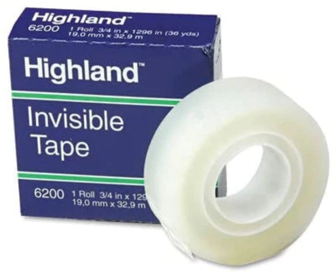 Cinta 3M 6200 Invisible Highland 0.19X33Mts Pza