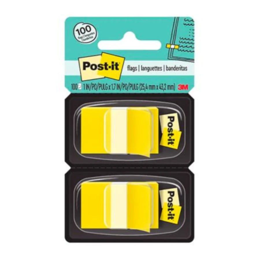 Banderitas 3M 680-BE2 azul estuche doble con 50 c/u. Caja c/6 estuches