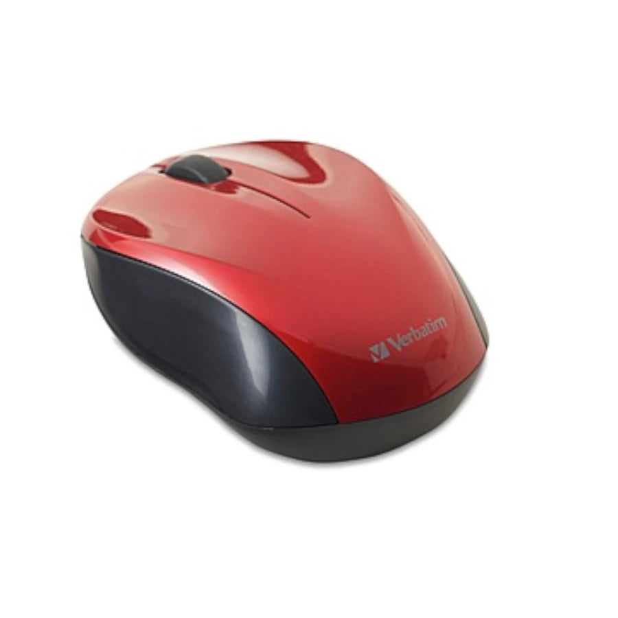 Mouse Verbatim Inalámbrico Silencioso USB-C Color Rojo