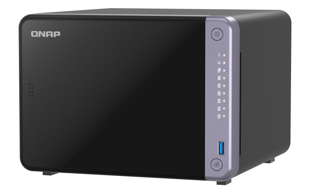 Unidad NAS QNAP CPU ARM Alpine AL524 Quad Core 2.0GHz 4GB RAM RJ45 10GbE 6 Bahias 3.5" Linux Sin Discos