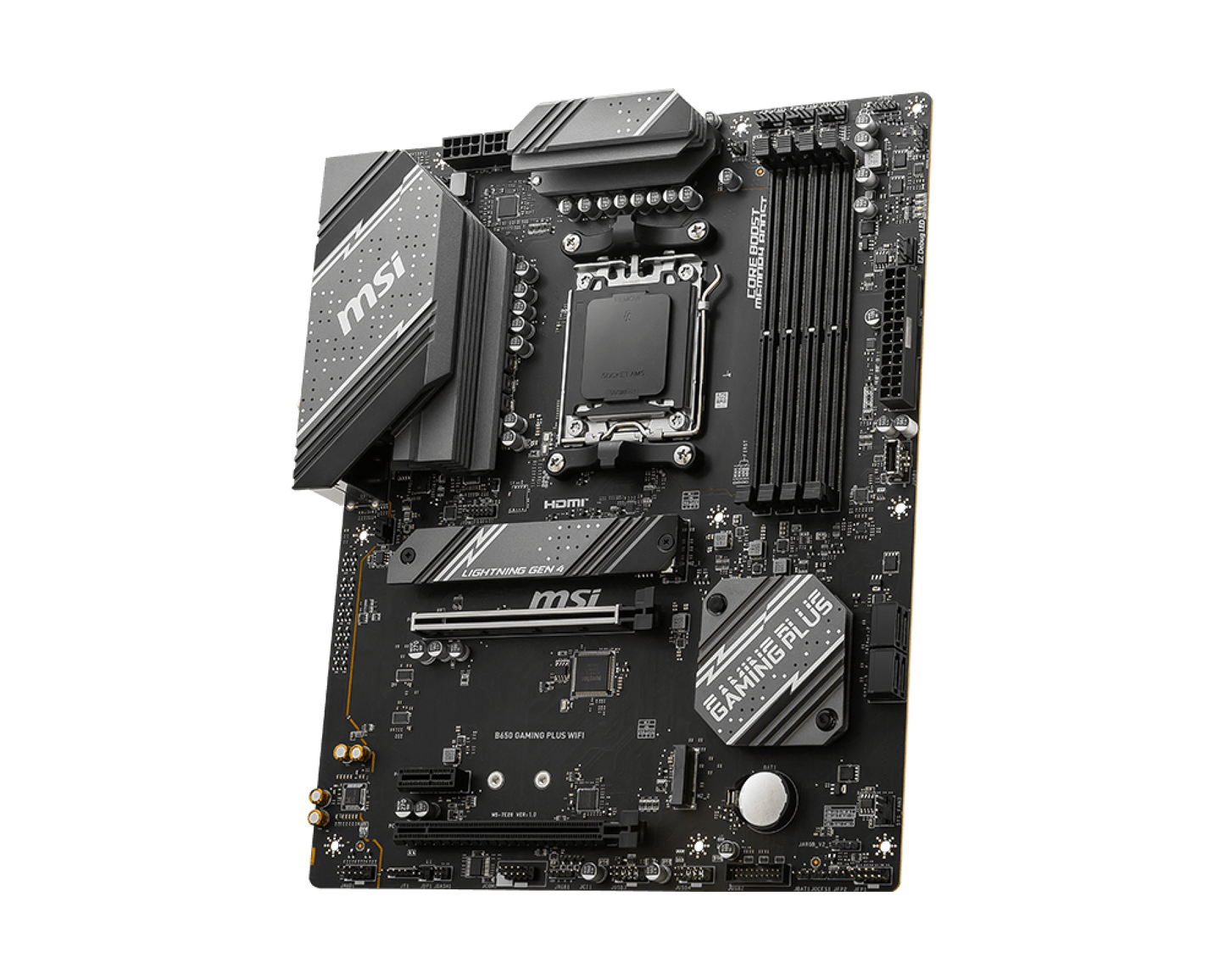 Tarjeta Madre MSI B650 GAMING PLUS WIFI ATX Socket AM5 AMD B650 192GB DDR5 HDMI/DP para AMD