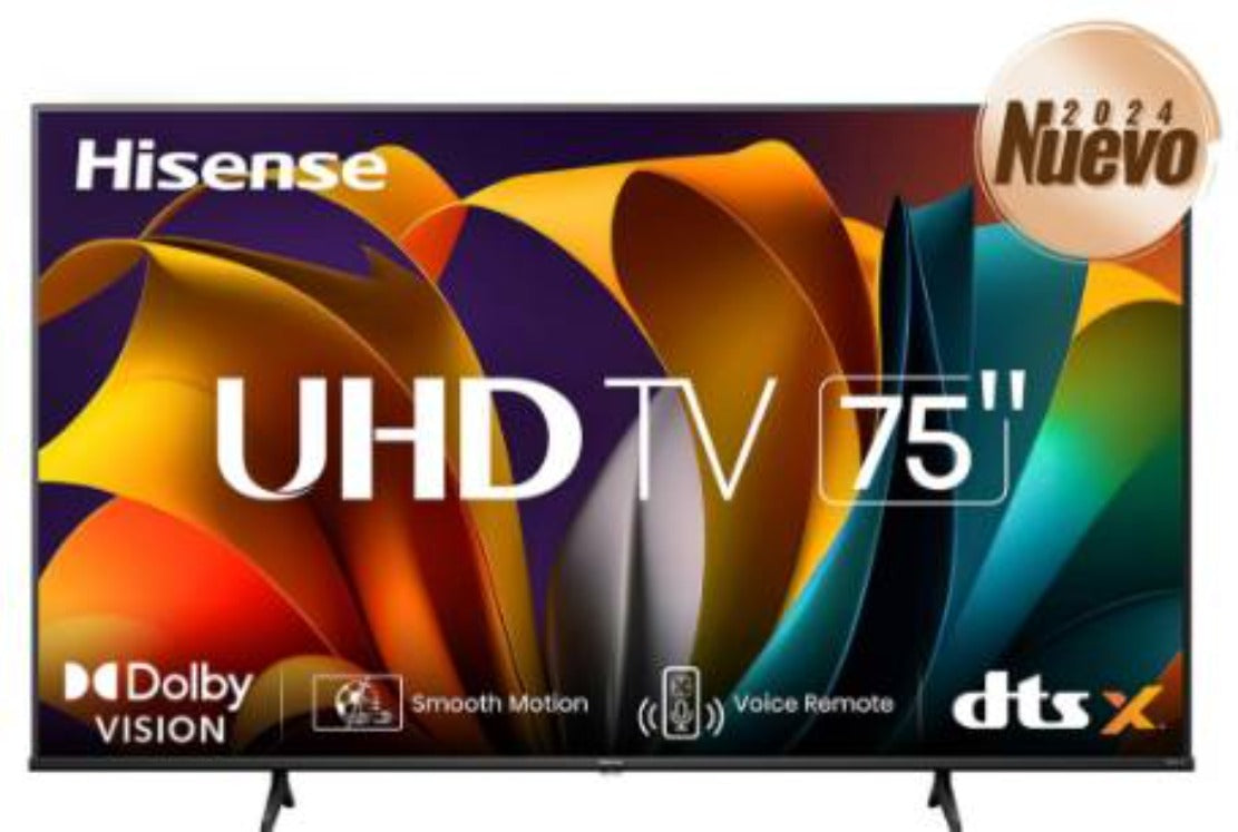 Televisor Hisense A6N 75" Smart TV 4K UHD WI-FI/ Bluetooth/ Google TV (Resolucion 3840x2160)