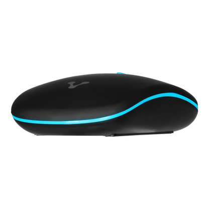 MOUSE VORAGO MO-307 INALAMBRICO HASTA 1600 DPI RECARGABLE NEGRO RGB