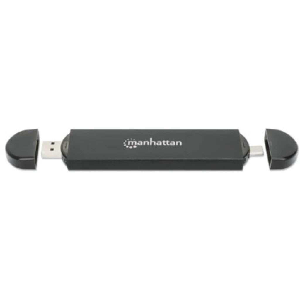 Gabinete SDD Manhattan USB-A / USB-C M.2 NVMe/SATA