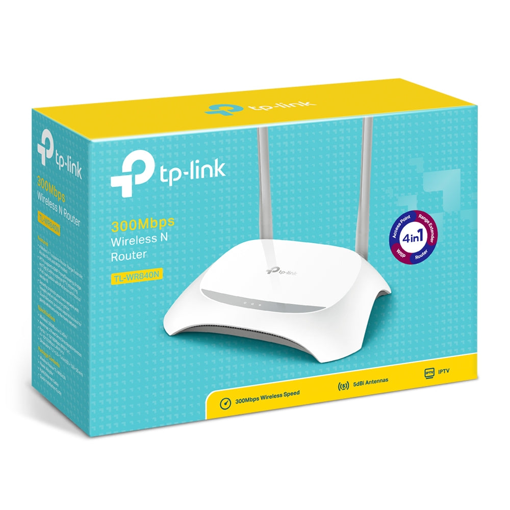 ROUTER TP-LINK INALAMBRICO N 300MBPS BROADCOM 2T2R 2.4GHZ 80