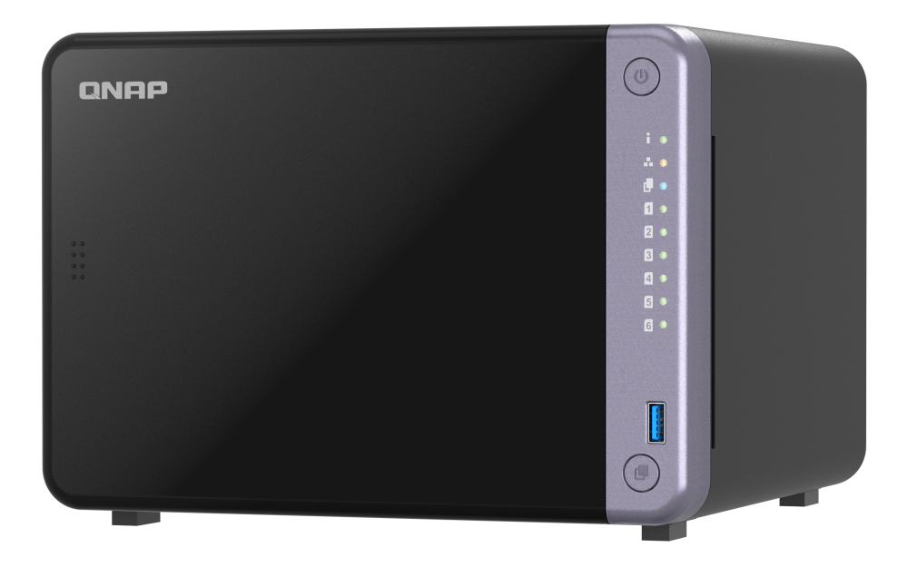 Unidad NAS QNAP CPU ARM Alpine AL524 Quad Core 2.0GHz 4GB RAM RJ45 10GbE 6 Bahias 3.5" Linux Sin Discos