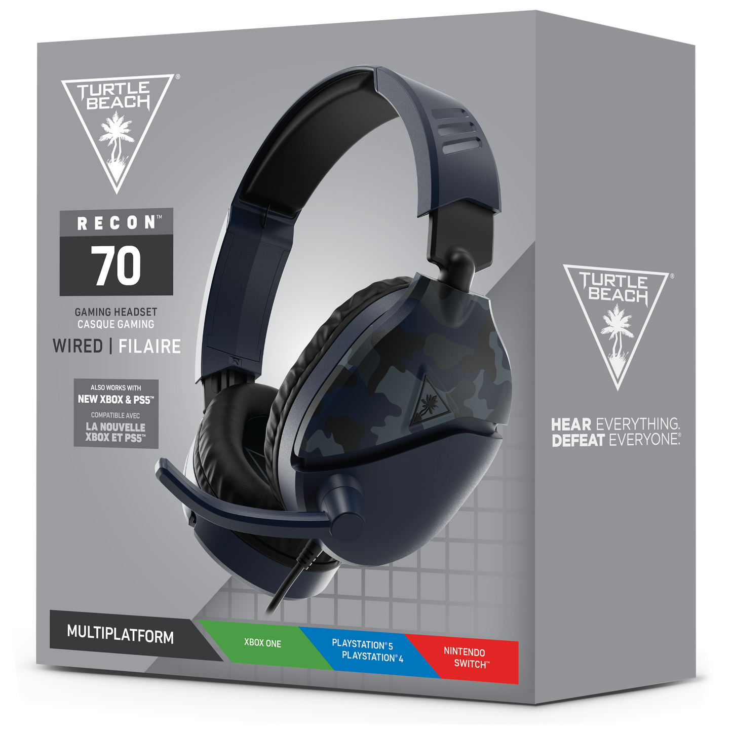 Auriculares para juegos Turtle Beach Recon 70 Camo - Azul