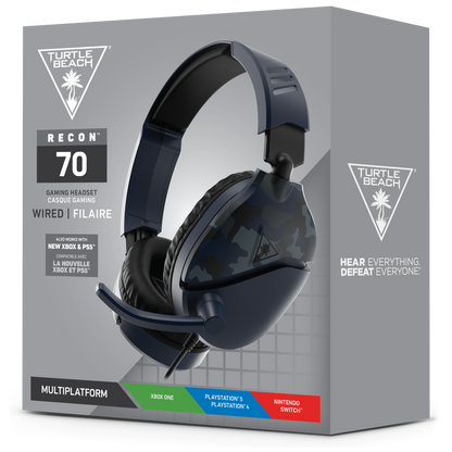 Auriculares para juegos Turtle Beach Recon 70 Camo - Azul