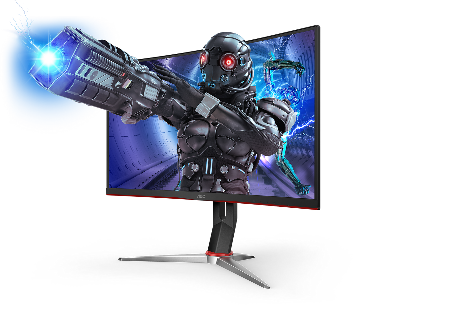 Monitor AOC 27" Gaming Curvo IPS 1920x1080 165Hz 1 ms Freesync HDMI DisPort HDR Mode